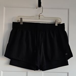Leg3Nd Black Athletic Shorts for Women